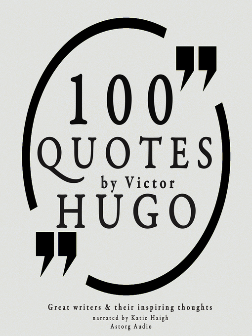 Cover of 100 Quotes by Victor Hugo